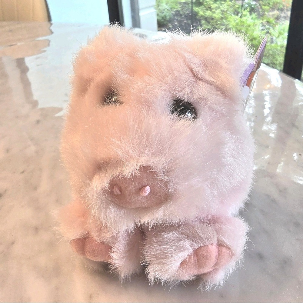 Vintage 1997 SWIBCO Puffkins Percy Pig Plush Stuffed‎ With Tags